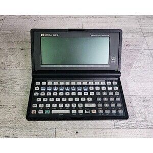 Vintage HP Hewlett-Packard 100 LX Palmtop PC 1MB RAM Handheld Singapore 1992